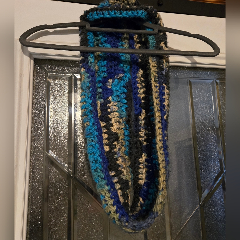 Multicolor Crochet Infinity Scarf